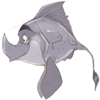 طراحی شخصیت ماهی