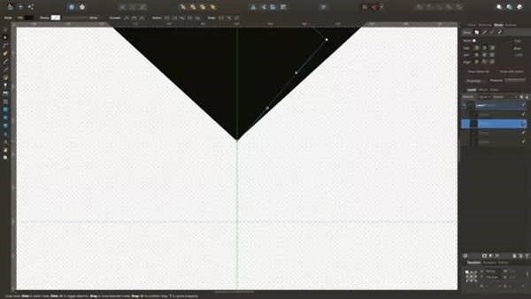مرتب سازی خطوط لوگو به کمک نرم افزار افینیتی دیزاینر    